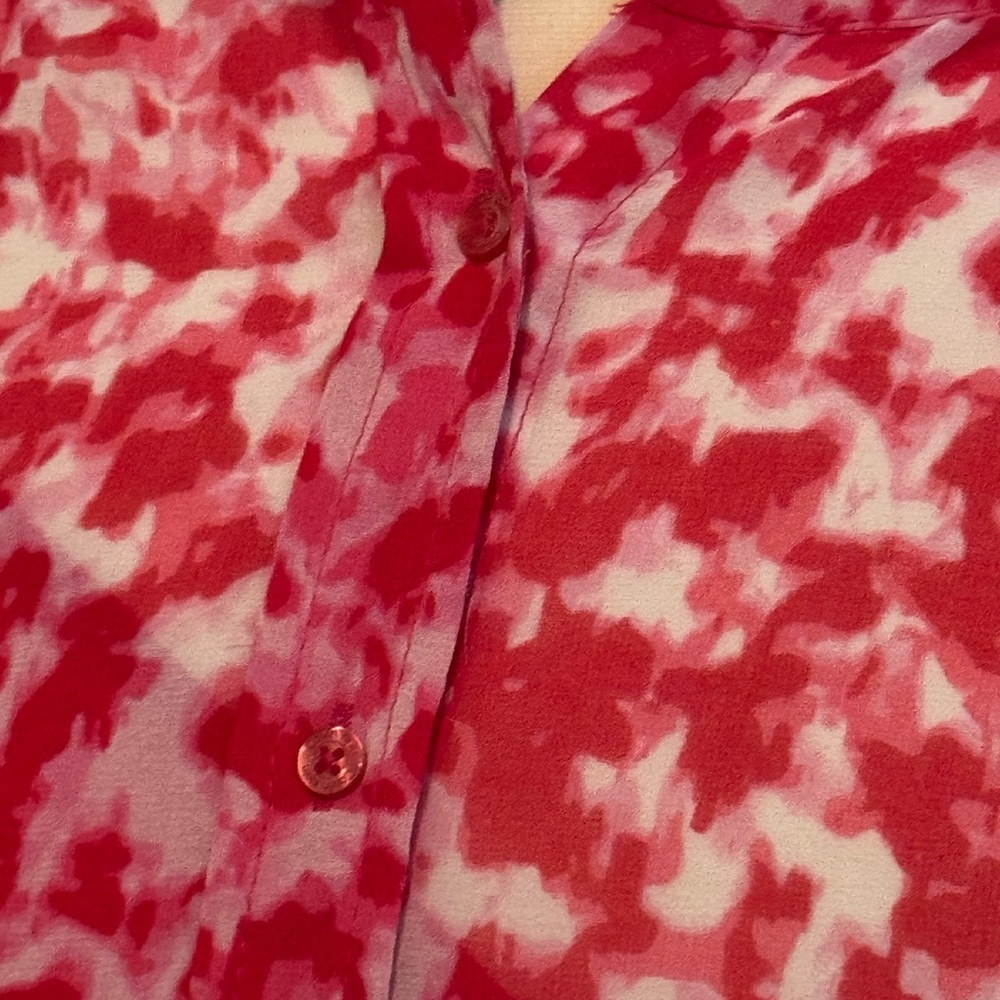 Calvin Klein Pink and White Women's Top - Picture 4 of 10